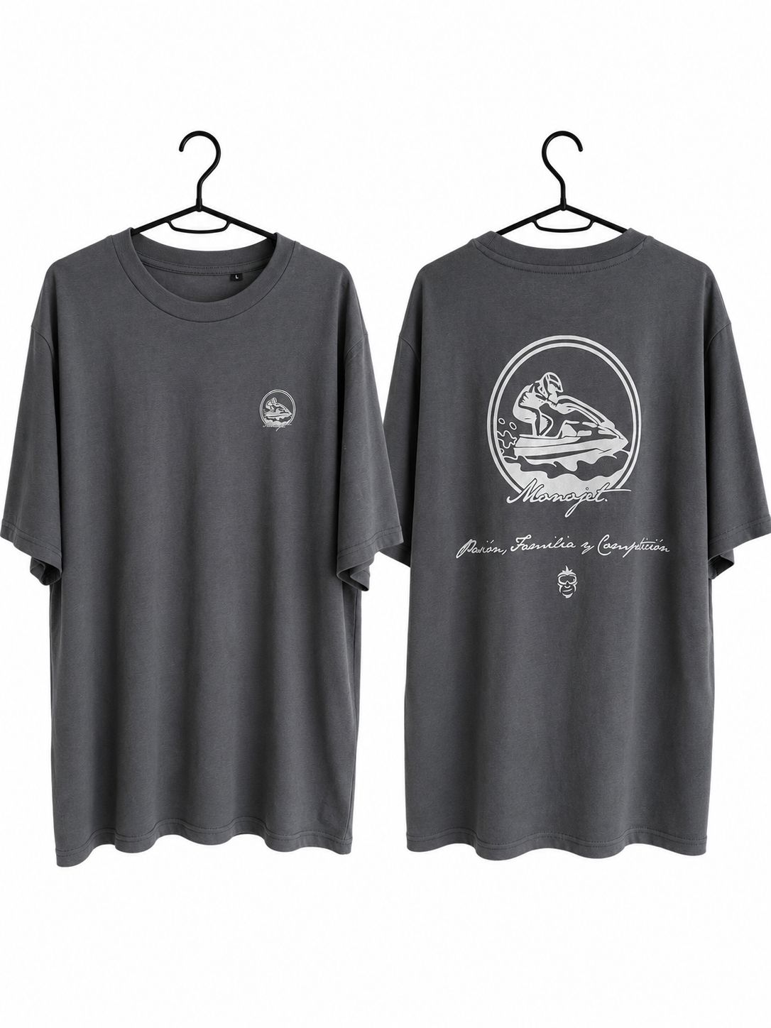 Camiseta Gris Logo Blanco